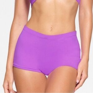 SKIMS RECYCLED SWIM CUT OUT MID WAIST BOYSHORT